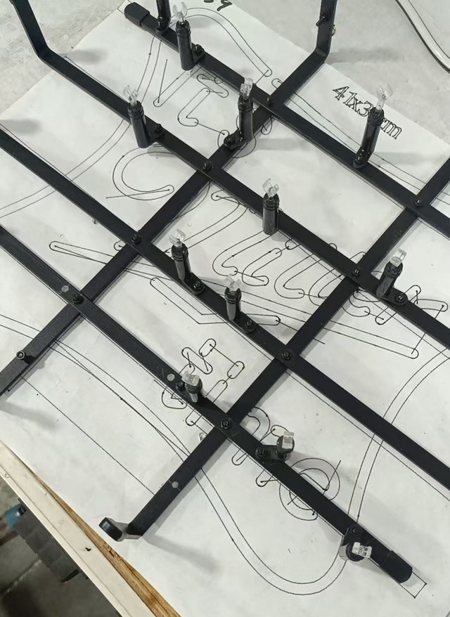 Welded steel frame