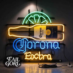 Corona Extra Beer Bucket Neon Sign, wide view