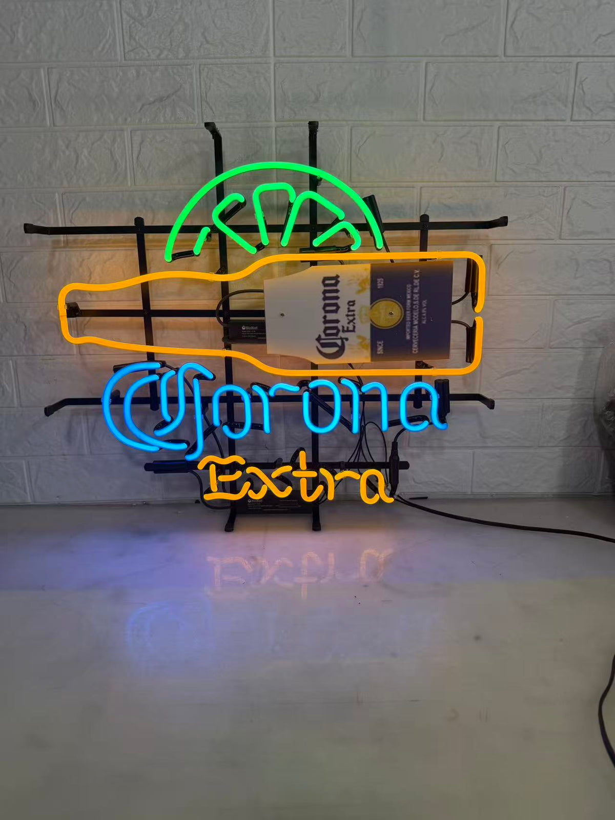Corona Extra Beer Bucket Neon Sign, front view