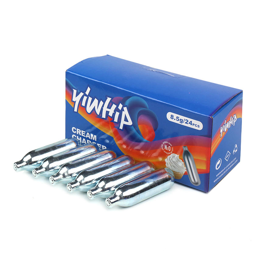 8.5g Food-Grade Cream Chargers - Professional N2O (10, 24, 50 Packs)