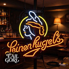 Leinenkugel's Neon Sign, on a wall