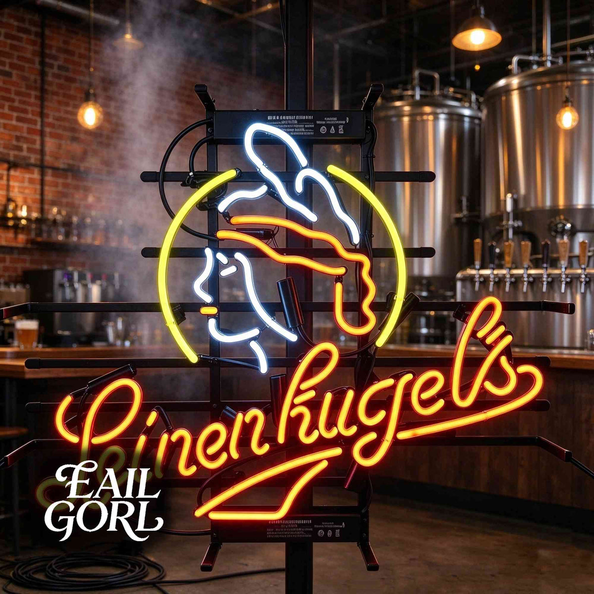Leinenkugel's Neon Sign, detail
